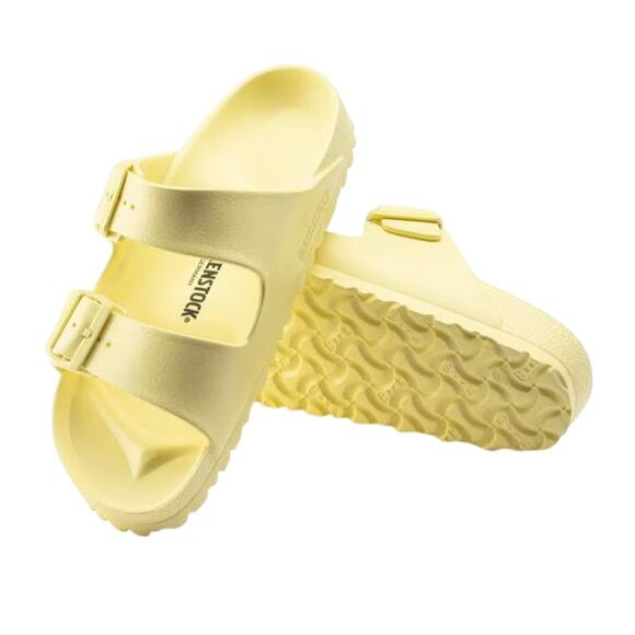 BIRKENSTOCK Arizona Slip On Sandal W 7/M 5 Yellow Light Everyday Made in Germany - Picture 12 of 12
